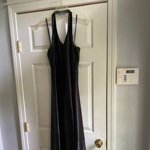 Halter floor-length gown